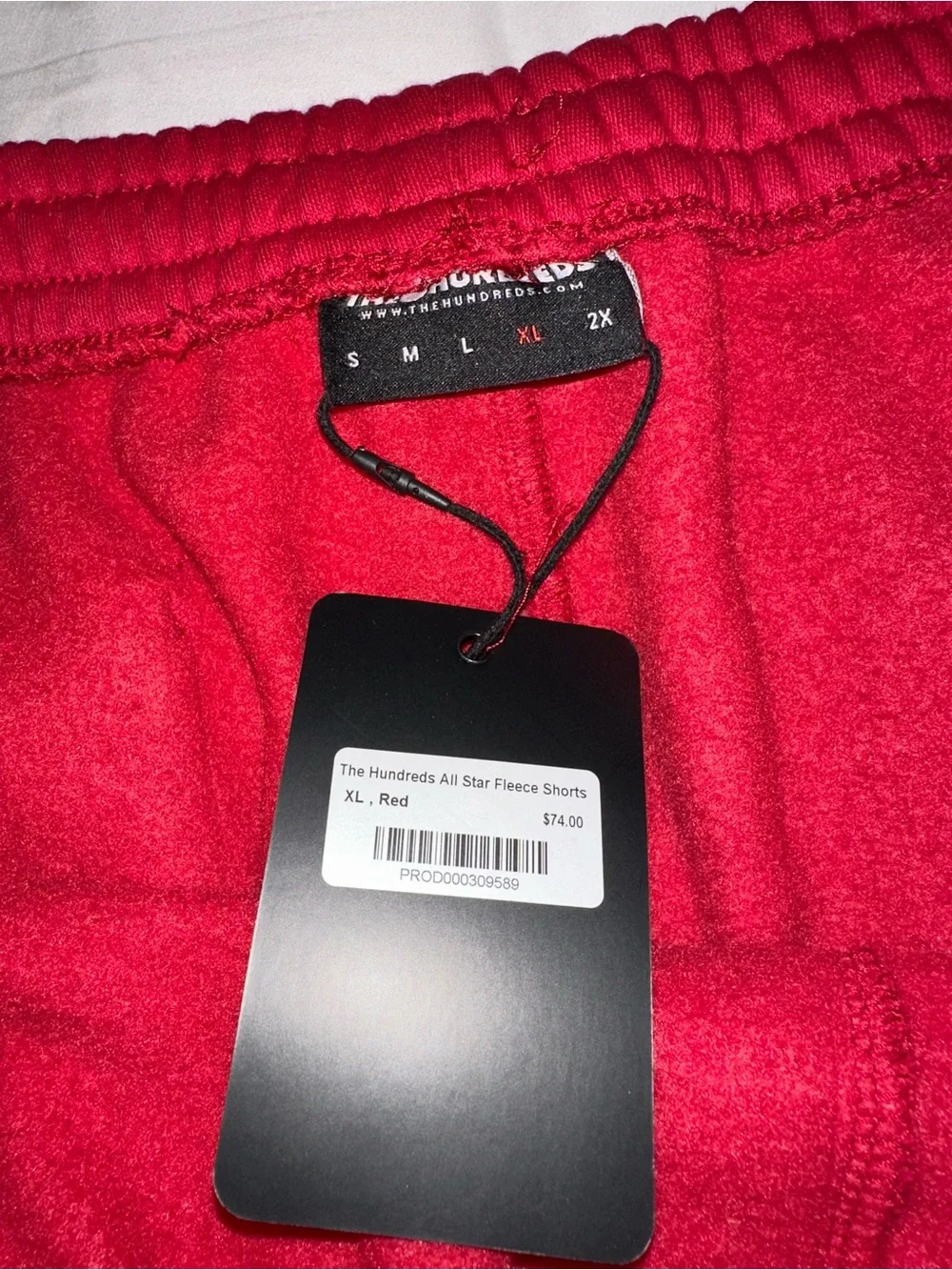 The Hundreds All Star Fleece Shorts in Red